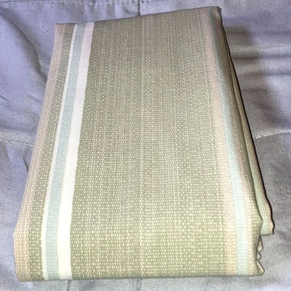 TOMMY BAHAMA Green Tan Serenity Cotton Striped King Pillow Sham 40 x 24 inches
